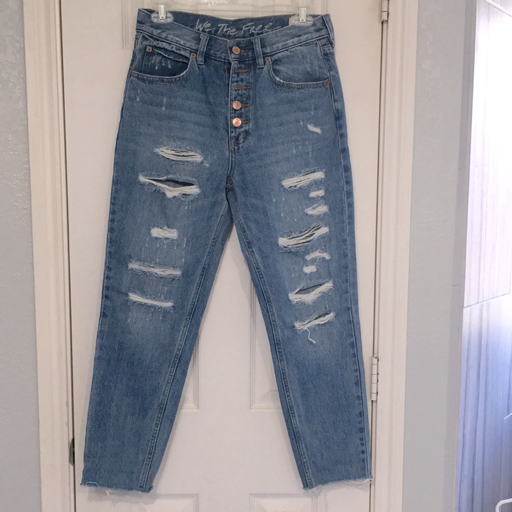 New free people Premium High Loose Taper Jean 27